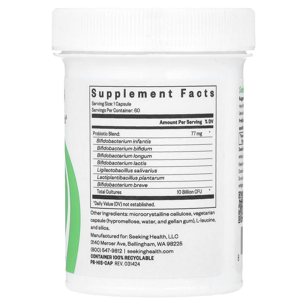 Probiota Histaminex, 10 Billion CFU, 60 Veggie Capsules