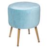 Solaro Atmosphera Pleated Velvet Stool - Celadon