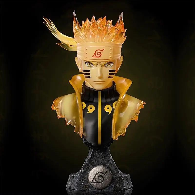 Anime Naruto Figure Uchiha Sasuke Namikaze Minato Uchiha Obito Tsunade Figures Bust Action Figures PVC Statue Collection Gifts