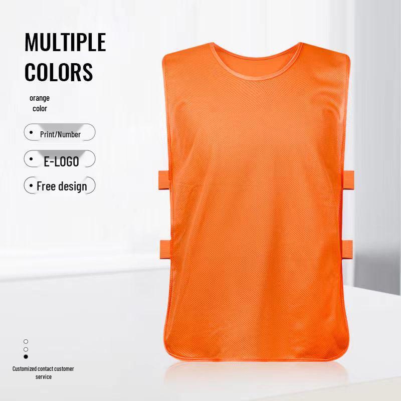 Team-Building Football Training Vest for Kids with Printable Number