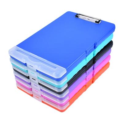 Multifunktionaler Aktenordner mit Klemmbrett und Schreibwarenbox, tragbare Akten-Organizer-Box für Schüler, Lehrer, Schule