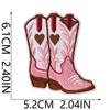 Vintage Western Denim Embroidery Cloth Sticker Ironing Tooling Jacket Luggage Hat Riding Boots Cactus Embroidery Stamp Boy