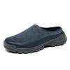 Large Size 46 Mules Closed Toe Slides Sandals Half Shoes For Men Backless Loafers Slippers Oepn-Back Casual Shoes Slip On Flats