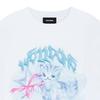 We11Done Autumn Winter Cat Print Long Sleeve T-Shirt Unisex Tops White WD-TT3-25-745-U-WH