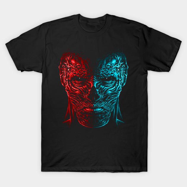 Men Black Print T-shirt Vecna No-Cut Transfer Paper Print Cotton Tshirt XL