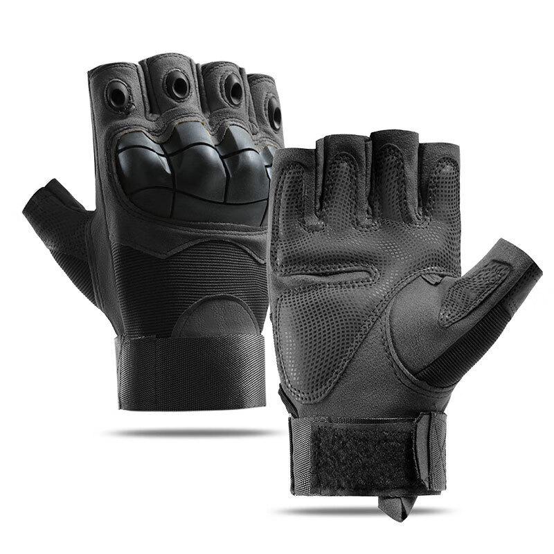 Long Chan Men s Softshell Half-Finger Cycling Gloves