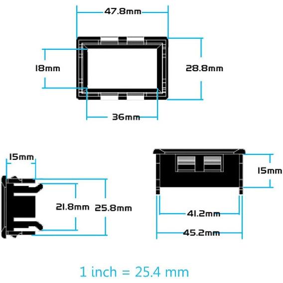 Digital Voltmeter DC Voltage Display 0-33.000V (0-33V) 5-Digits Bit High Precision Voltage Meter