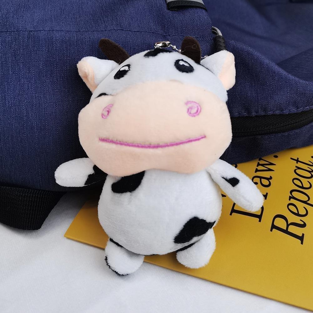 Charming Miniature Cow Plush Keychain Soft And Cuddly Gift For Weddings And Events
