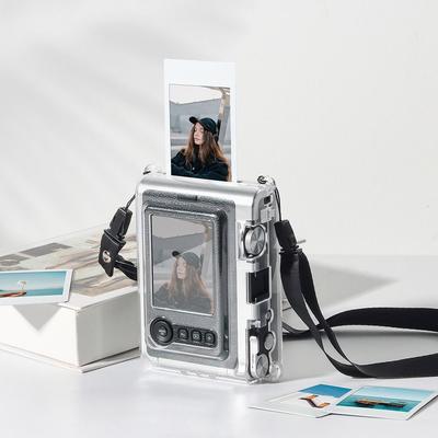 Przezroczyste Etui do Fujifilm Instax Mini EVO Przezroczysta Osłona Ochronna Odporne na Wstrząsy Kryształowa Twarda Obudowa Przenośne Akcesoria do Aparatu
