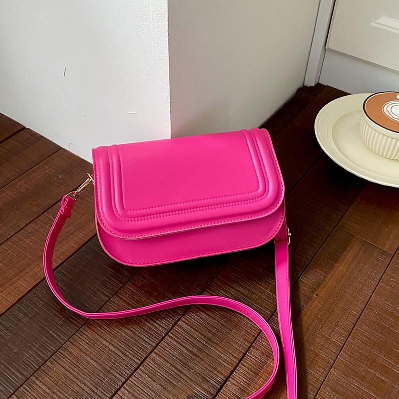 Women Simple Fashion Casual Flap Small Square Crossbody Bag