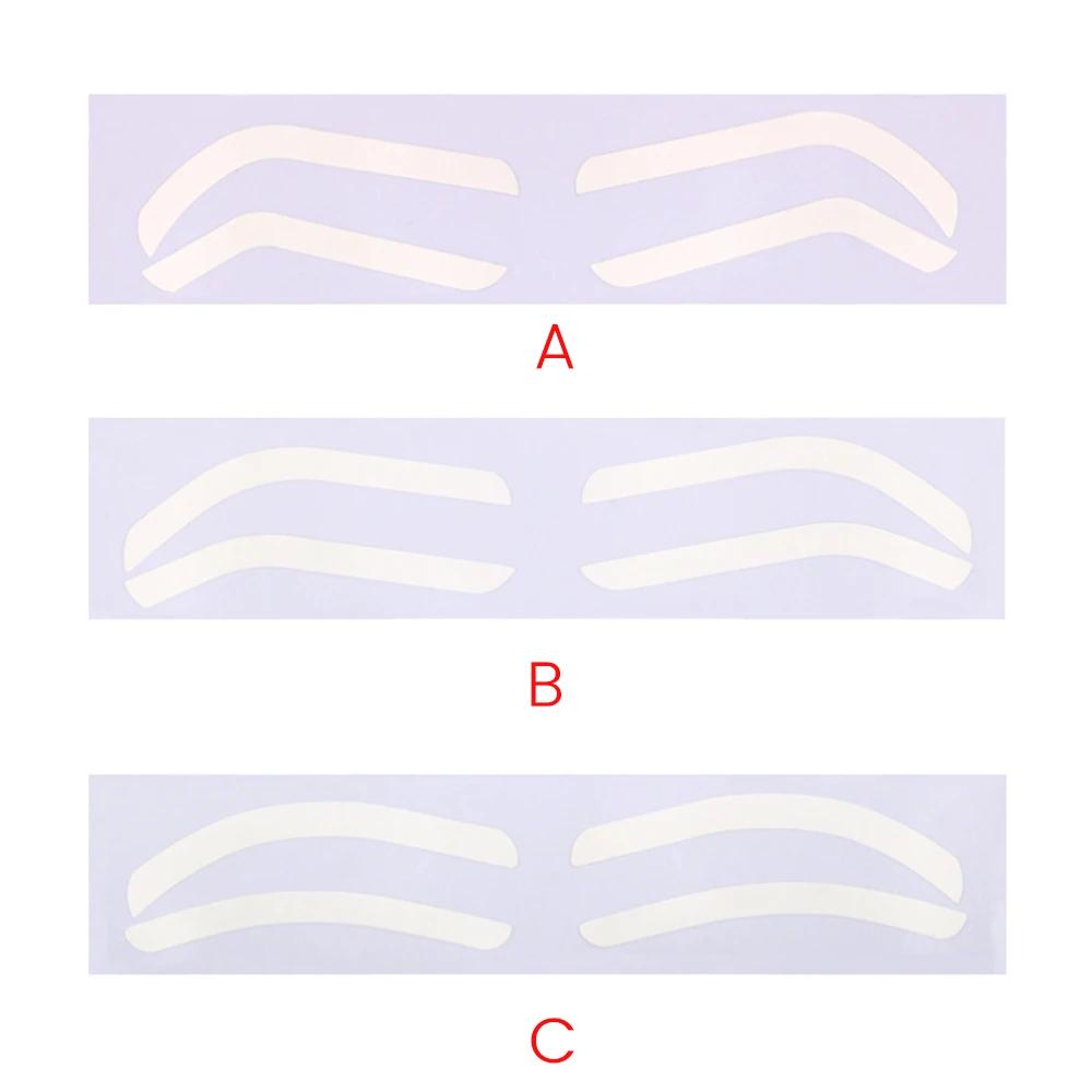 10/30/60PCS Disposable Eyebrow Design Stencil Eyebrow Tint Airbrush Auxiliary Sticker For Brows Shaping With Single