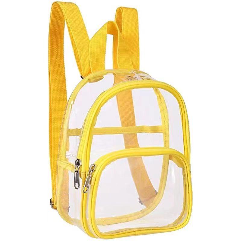 Waterproof Transparent Stadium Backpack - Large Capacity Travel, School, and Makeup Bag