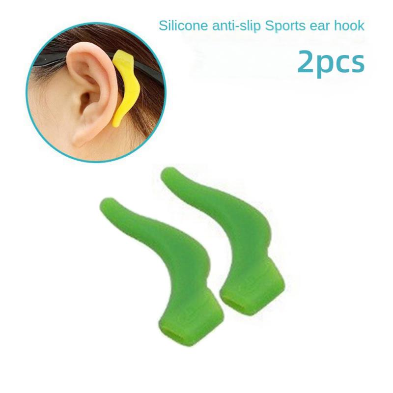 1pair Glasses Slip Resistant Sleeve Silicone Ear Hook Ear Fixing Bracket For Lens Frame Anti Drop Ear Clip Eyeware Accessories