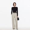 VEROMODA Women's High-Waist Straight-Leg Casual Pants with Contrast Belt