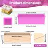 40oz DIY Handmade Soap Making Kit Silicone Loaf Soap Moulds with Wooden Box Reusable Easy Release for Homemade Craft Tool