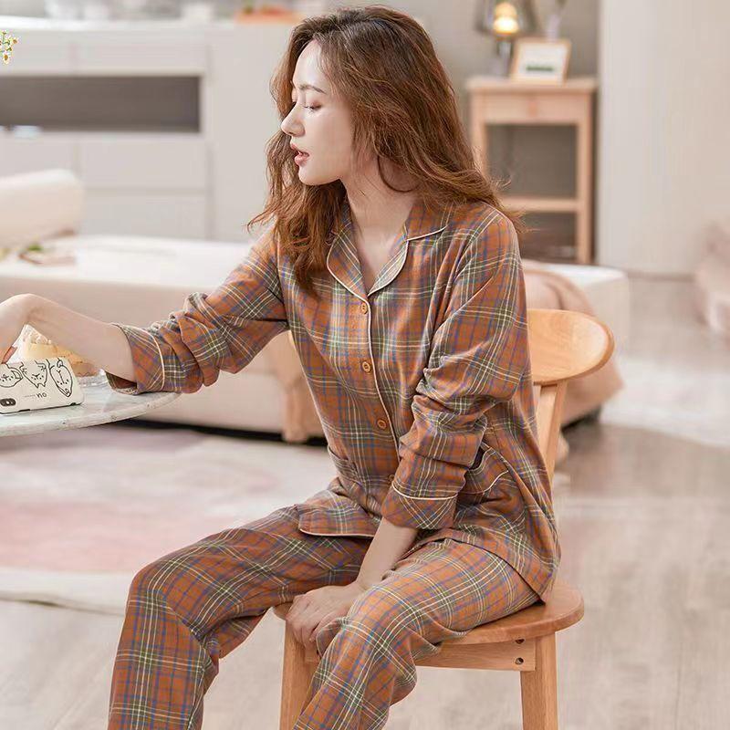 Women's  Pajamas - Long-Sleeve, Lightweight Home Suit for Spring and Autumn