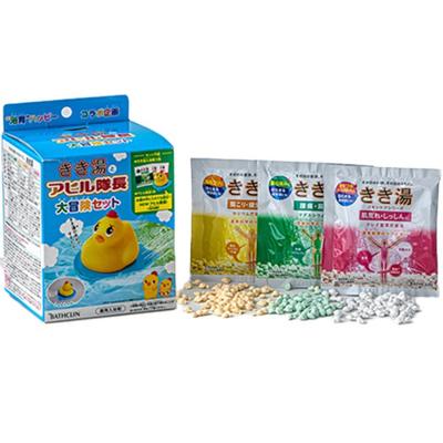 Αφρολουτρικό άλας Kikiyu με ανθρακικό 30g x 3 τύποι + Σετ Μεγάλη Περιπέτεια του Κάπτεν Πάπια, 225g, 1 σετ