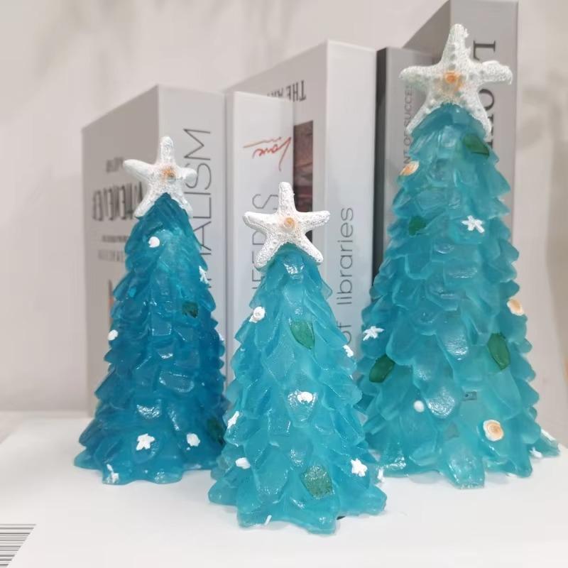 Christmas Starfish Jade Color Resin Christmas Tree Decorations Resin Crafts Home Decoration Design Decorations