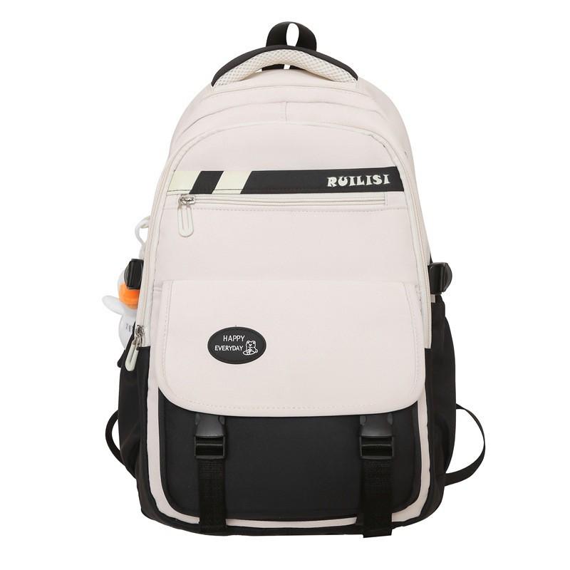 Large-capacity Leisure College Students Backpack Junior High School Schoolbag Middle Ins Style Female