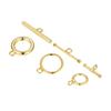 Accessories 925 Sterling Silver IO OT Clasp 18 Gold Plated Chain Necklace Bracelet Connecter for Fine Jewelry Making
