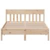 Vidaxl Bed Frame Without Mattress, 120X200 Cm, Solid Pine Wood