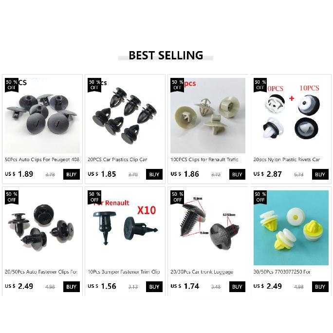 2/10Pcs Hood Rod Bonnet Support Clips For Citroen AX Evasion C2 C3 II C4 C5 Evasion I II Peugeot For Renault Trafic Opel Vivaro Hoses Windshield