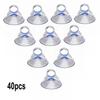 40 Pezzi Parasole per Parabrezza Auto Ventose Piccole Ventose in PVC Ganci Ventosa per Finestrino Auto 5 mm per Parasole Automobilistico
