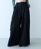 Mualeumoa Belt Cotton Cargo Pants-Black
