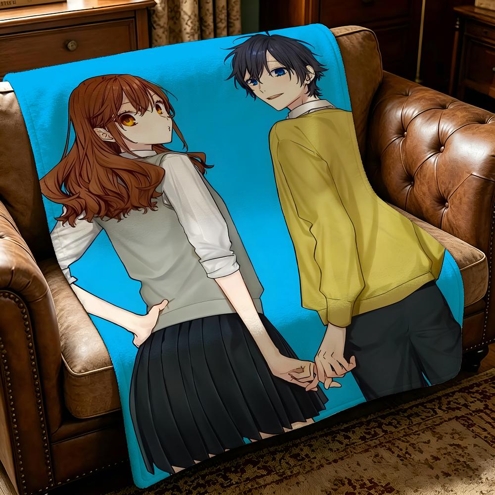 anime H-Horimiya-a Throw Thick Comfort Flannel Quilt, Multi-scene Use Indoor Outdoor Daily Nap