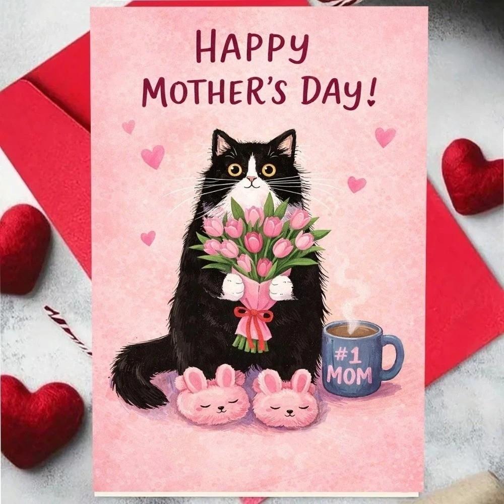with the Words Happy Birthday Card Blessing Message Whimsical Card  Family Gatherings