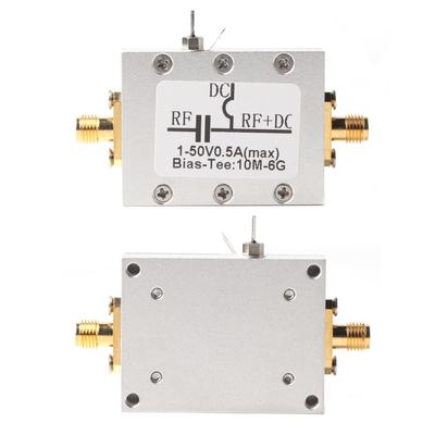 1 szt. 10MHz6GHz Bias Tee 10MHz6GHz szerokopasmowa częstotliwość radiowa mikrofalowa współosiowa polaryzacyjna