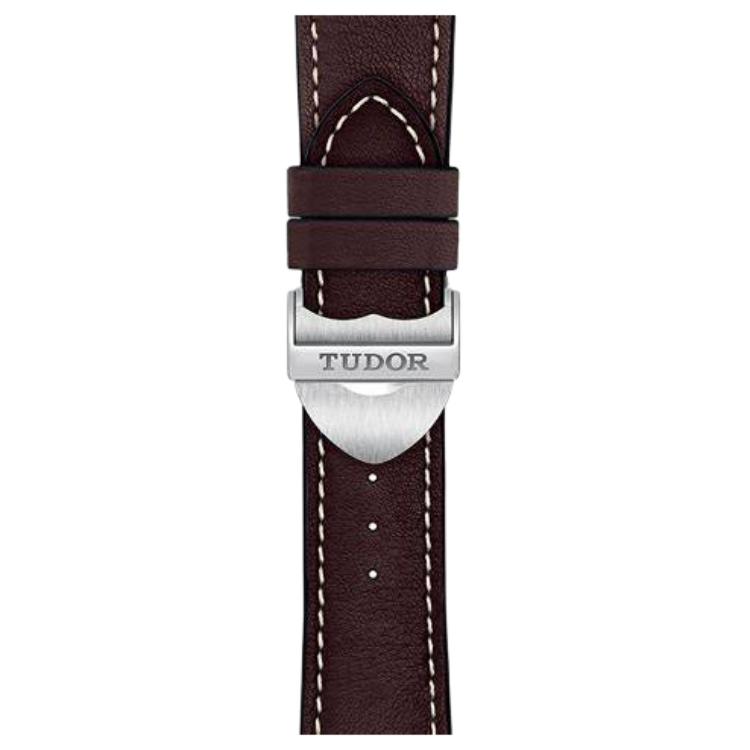 Tudor 1926 Serie Automatik Mechanisches Uhrwerk Datumsanzeige 41mm Weißes Zifferblatt Poliertes Stahlgehäuse Echtes Lederarmband Herrenuhren Schwarz M91650-0010