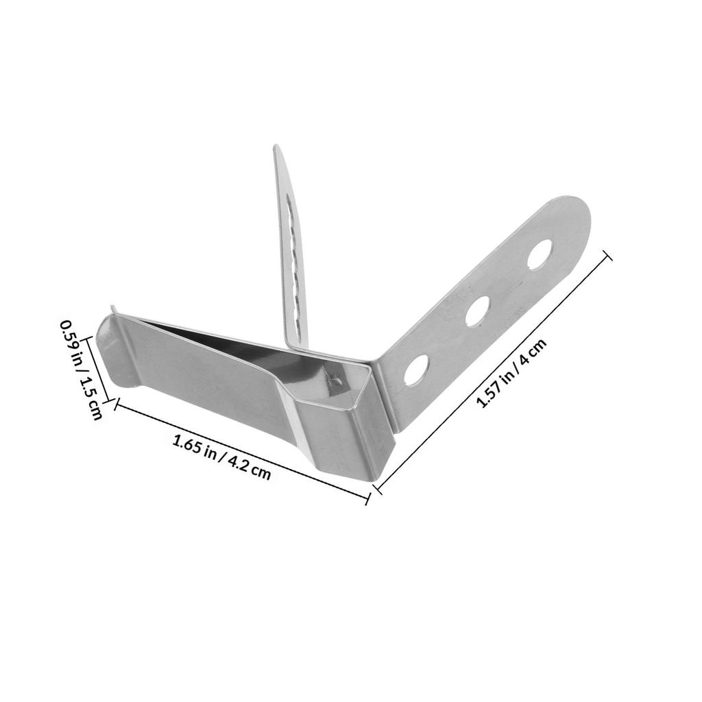 Food Grade 304 Stainless Steel Temperature Probe Clip Versatile Thermometer Holder for Coffee Machines Milk Tea Pots Pans Grills