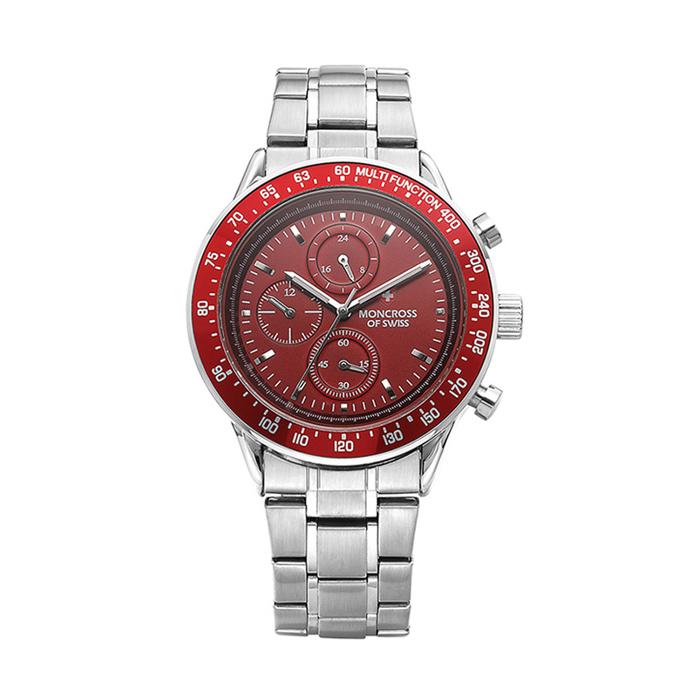 Mongkeuloseu 43Mm Men'S Chronograph Metal Wristwatch Ms3512-Wn