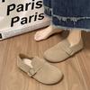 Retro Flat-soled Soft-soled Single Shoes, Spring New Mori Series Two-wear Birkenstocks, Round-headed Beanie Shoes