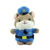 Cute Police Hamster Plush Keychain Kids Gift For Bag Decor