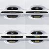 Black Reflective Rhombus Car Door Handle Protector: Anti-collision, Anti-scratch, Wear-resistant Sticker