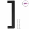 VidaXL Poignées d'Armoire 10 pcs, Poignées de Placard, Poignées en Forme de T Cuisine Maison Intérieur, Noir 128 mm Acier 155398