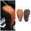 Genuine Leather Car Gear Head Shift Knob Cover for Hyundai Tucson 2015 2016 2017 2018 AT Gear Shift Collars Case Hand-stitched