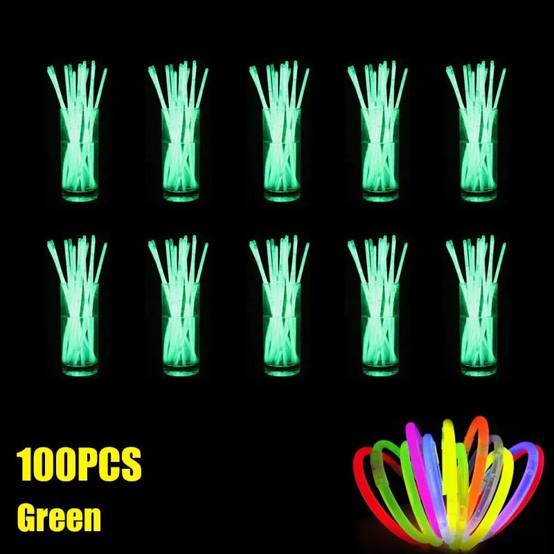 Nowa 2025 Fluorescencyjna Bransoletka w Kształcie Patyka Naszyjnik Glow Stick Bransoletka Materiały Imprezowe Dekoracja Koncertowa Jednorazowy Fluorescencyjny Patyk