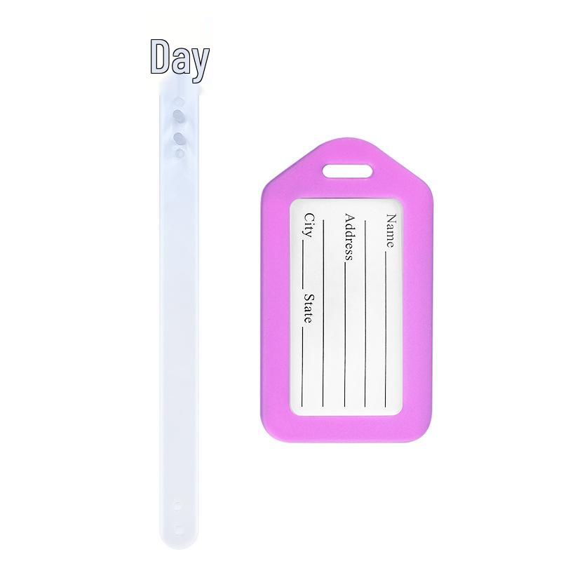 Airplane Luggage Tag Identifier: Suitcase Name & Boarding Pass Label.