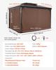 Gazebo Privacy Curtain 10' x 10' x 6.9' Waterproof Gazebo Curtains Coffee