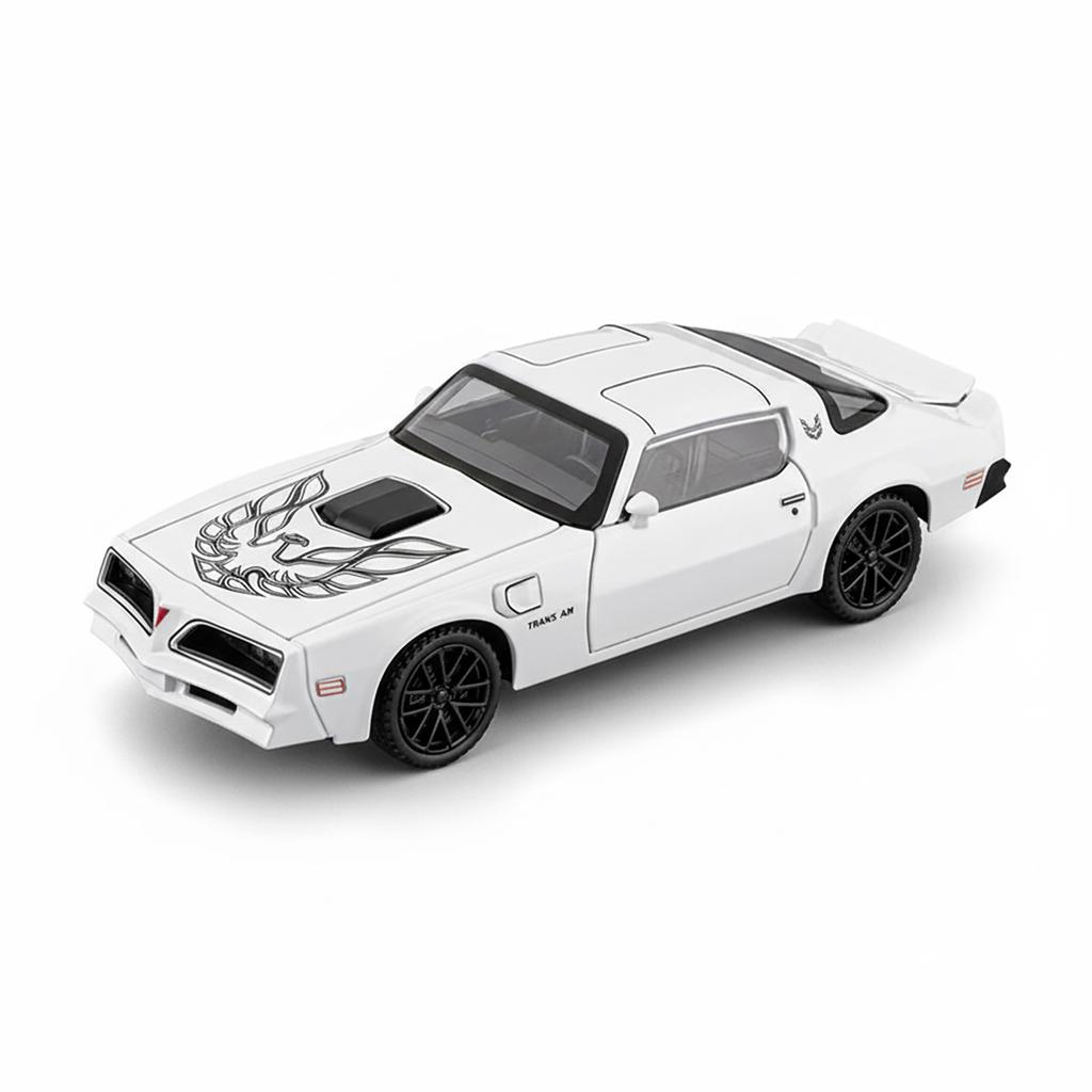 1/32 Pontiac Firebird Trans Am Trendy Alloy Model Car Ornament High Simulation Collectible Holiday Present for Boy & Living Room