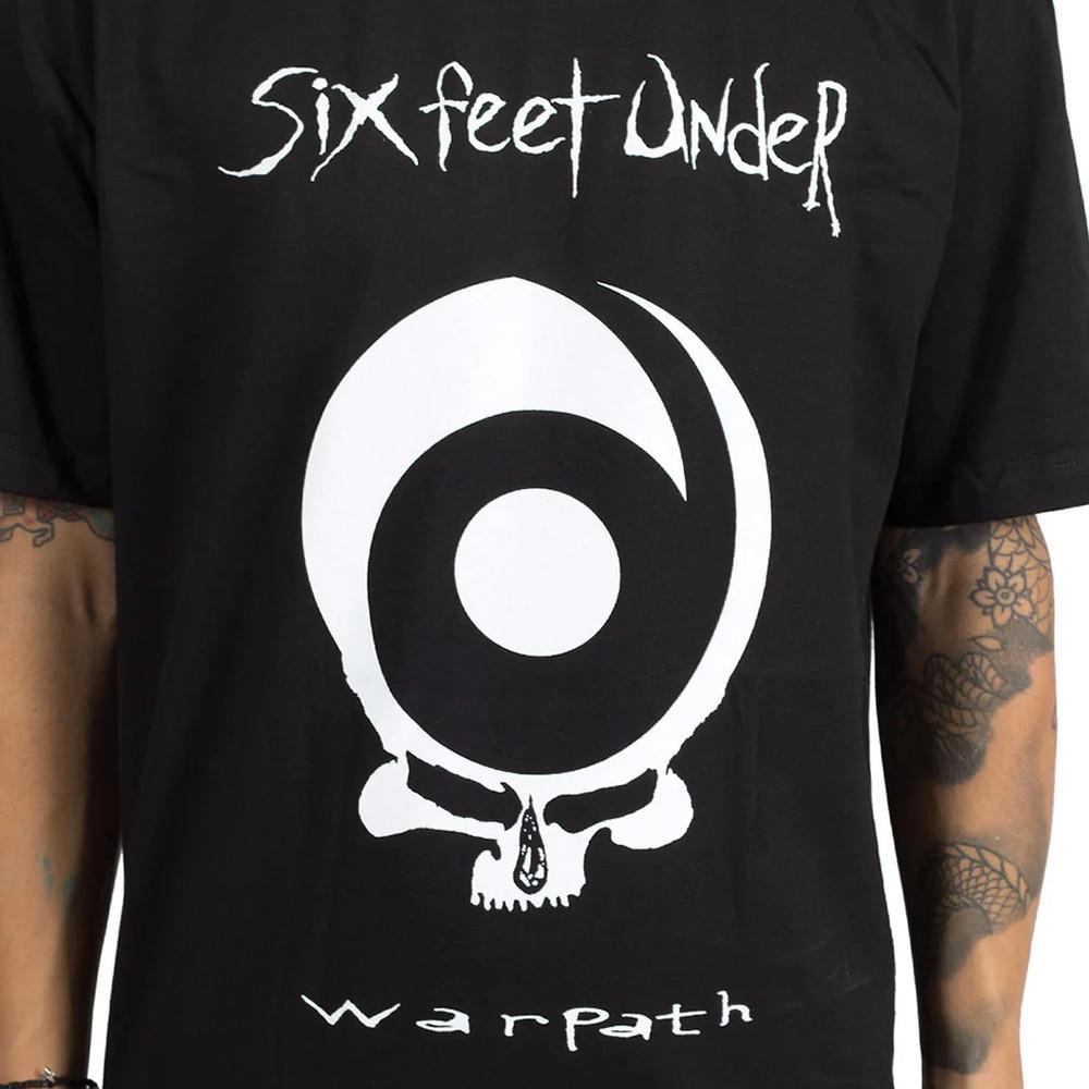 Six Feet Under Band Warpath schwarzes T-Shirt Unisex Alle Größen S bis 45XL Unisex T-Shirt