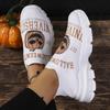 Halloween Style Platform Sneakers Women Breathable Knitted Soft Sports Shoes Ladies Comfort Flat Heels Non-Slip Casual Shoes