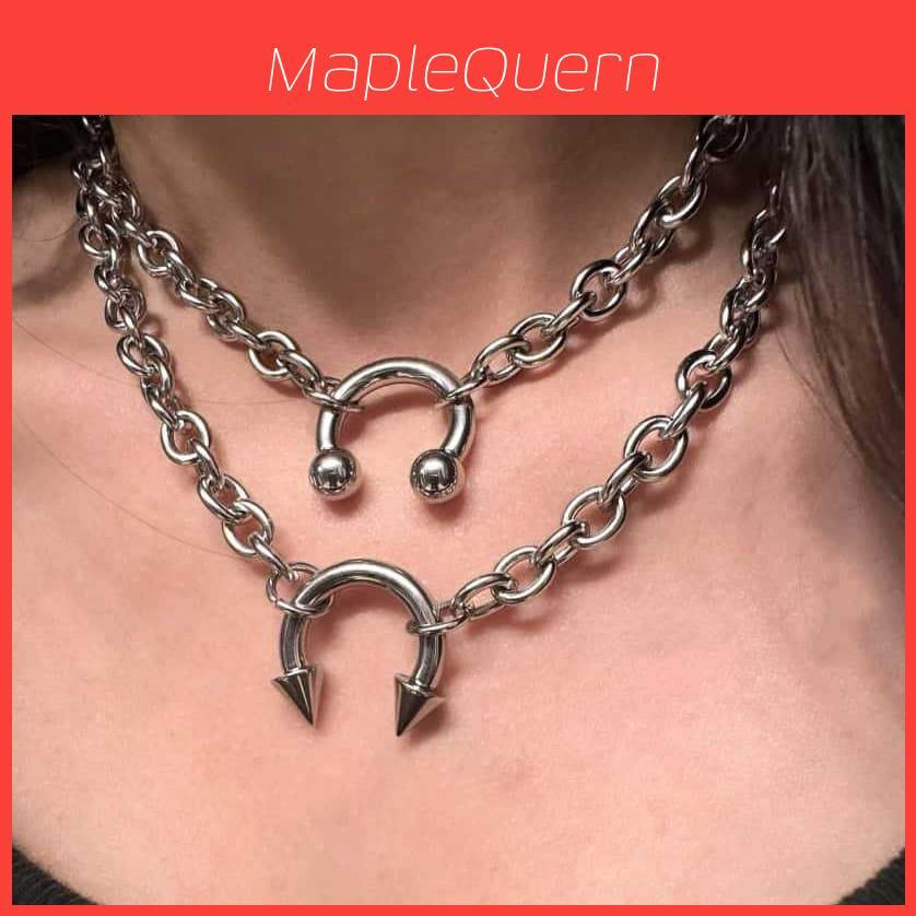 Geometric Animal Pendant Necklace With Stainless Steel Chain For Women