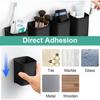 Toothbrush Holders for Bathroom(Pack of 2), Plastic Wall Mounted Self Adhesive, Toothbrush Holder for Toothbrushes, Toothpaste, Shaver, Razor