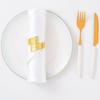 6Pcs Vintage Irregular Shape Napkin Rings Rose Pattern Iron Napkin Holders Clips For Hotel Dining And Home Table Setting