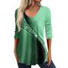 3/4 Sleeve Shirts For Women Retro Print Graphic Tees Blouses Casual Plus Size Basic Tops Pullover