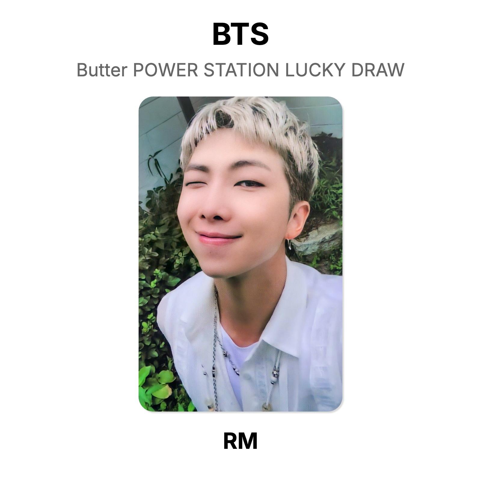 BTS Butter POWER STATION LUCKY DRAW Official Photocard RM